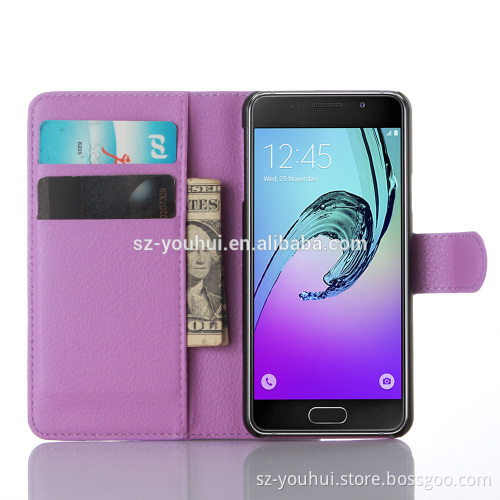 Wholesale Folio Stand Case for Samsung GALAXY A3 A310 PU Leather Flip Cover with Wallet